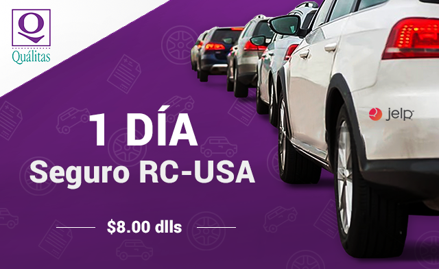 Seguro RC-USA: 1 día