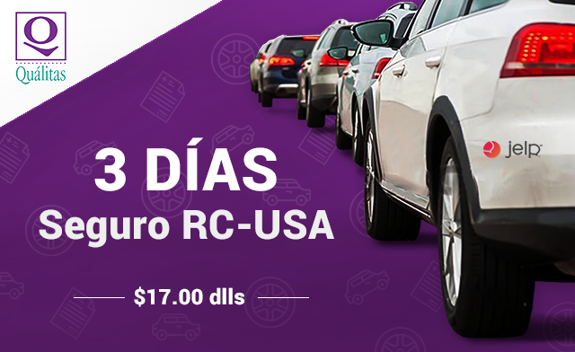 Seguro RC-USA: 3 días