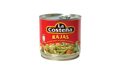 Chiles Rajas Verdes La Costena 380-gr
