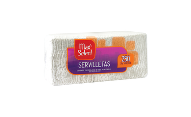 Servilleta Hoja Sencilla Max Select 250.0 - Pza