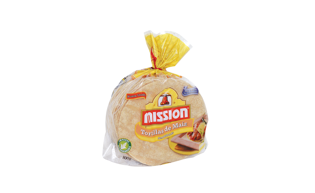 Tortillas Maiz Amarilla Mision 800-gr