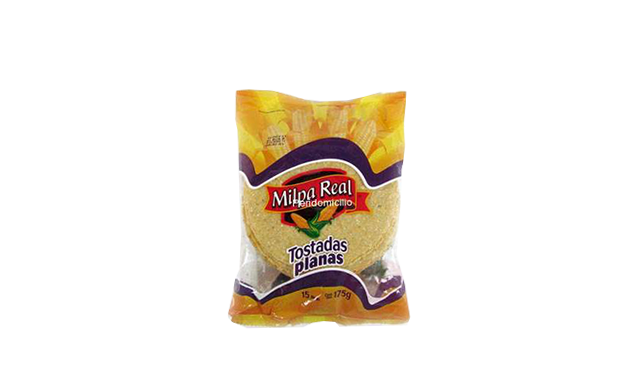 Milpa Real Tostad Maíz Plana 175gr.