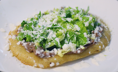 Huarache de Papa con Espinaca